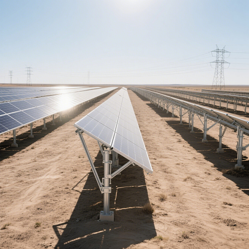 내후성 자유 지상 태양광 장착 브래킷 - 방풍 및 부식 방지, 적설 하중 저항