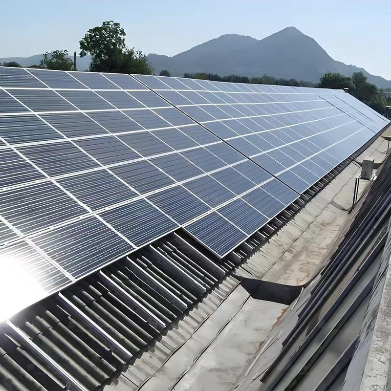 클립-온 설치 부착 및 배수 친화적 인 태양 전지 패널 지붕 장착 브래킷