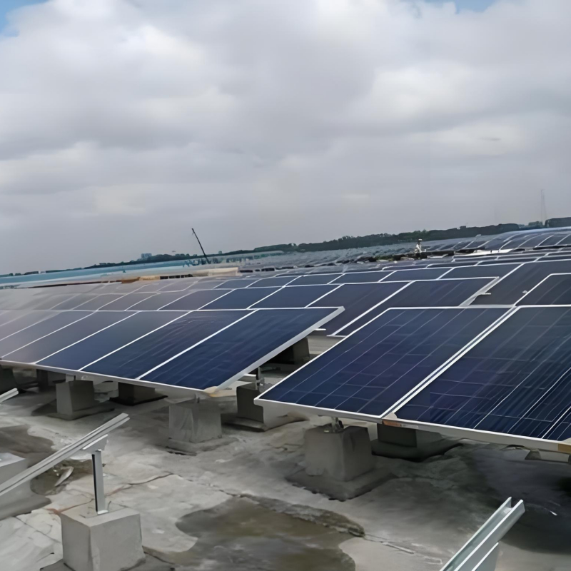 Adjustable solar roof mounting brackets can be adjusted in different seasons for maximum power generation.