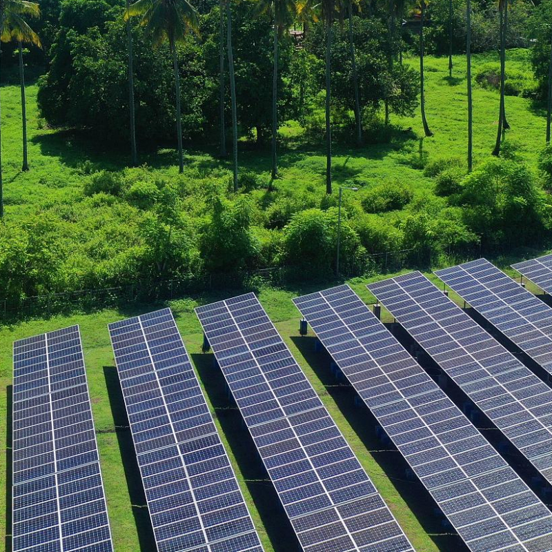 지면 고정형 강풍 저항 PV 브래킷 프레임, 고하중 지지 및 부식 방지