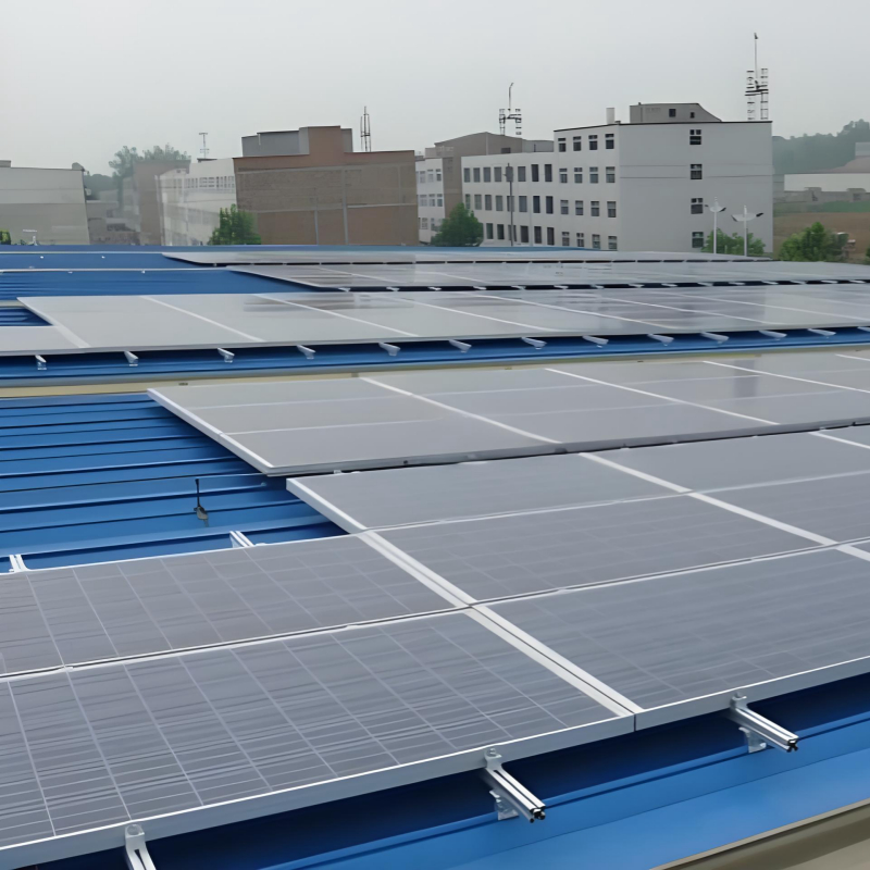 태양 전지 패널 지붕 장착 브래킷 금속 지붕에 태양 전지 패널을 안정적으로 지원하고 설치