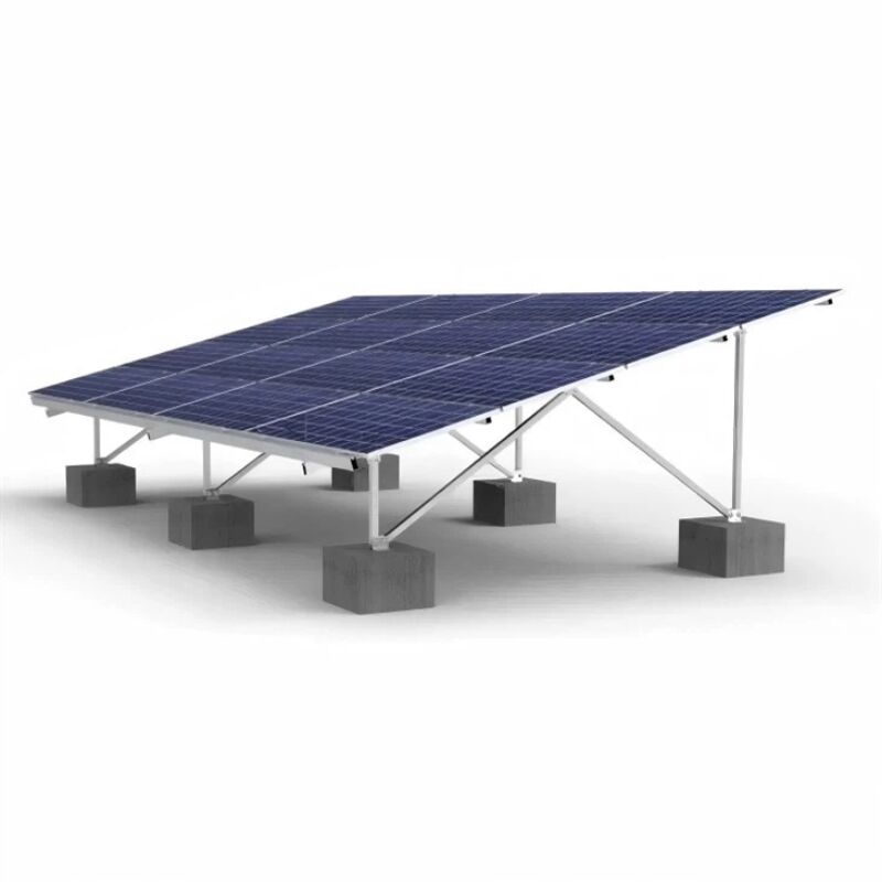 Aluminum 6005-T5 Solar Panel Mounting Brackets with Anodized Surface and 10 Years Warranty for Concrete Ground Installations